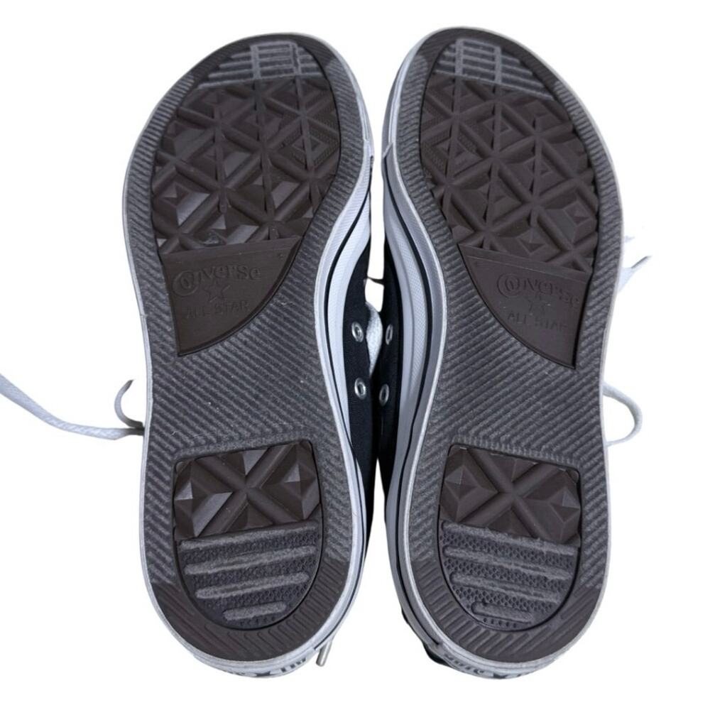 Converse Low Top Sneakers Lace Up Mens Size 9 Black - Picture 6 of 10